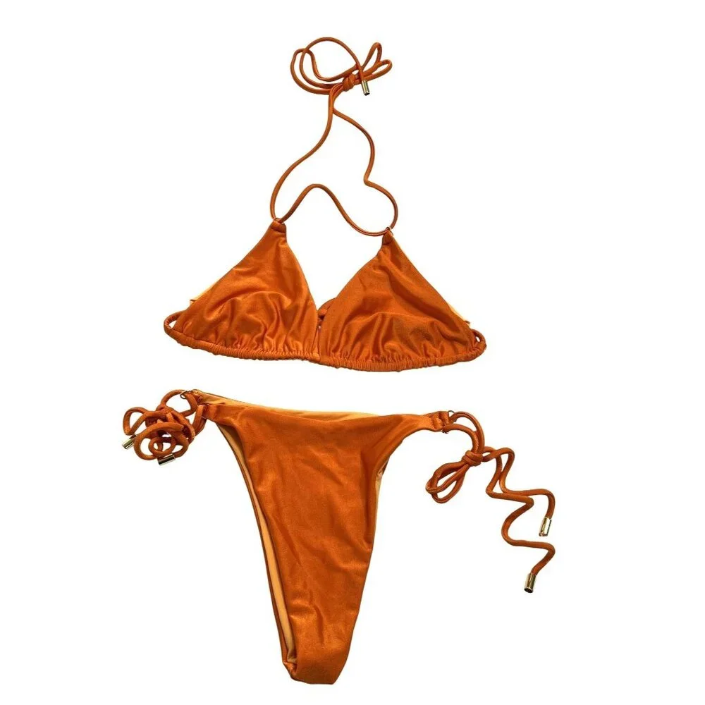 MONDAY Swimwear Hanalei Bikini In Orange